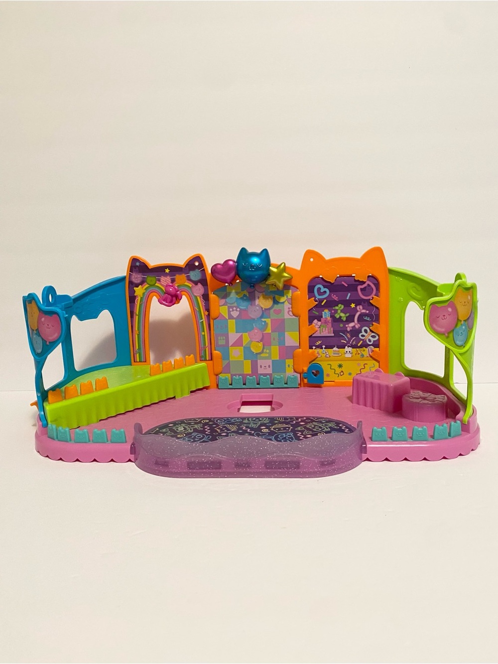 Gabby's Purrfect Dollhouse Party Room Extension Rooftop Playset Toy